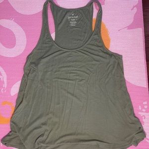 soft & sexy green american eagle long tank